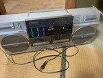 Tested Sharp GF-757 Vintage Stereo Boombox Dual Cassette Deck Fmam Radio. Fixed Price $245.00.