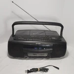 Vtg Sharp WQ-CH400 Dual Cassette + Cd Player Am/fm Radio Boom Box Tested. Fixed Price $124.95.