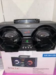Sykik Dual 4" Portable Boombox Speaker+usb/fm /bluetooth SP2091BT. Fixed Price $40.00.