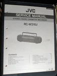 Jvc RC-W210J Radio Service Manual Original. Fixed Price $29.99.