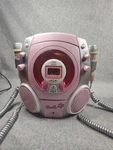 Vintage 2005 Barbie BE-434 Pink Player Karaoke Portable Lcd Dual Mic System. Fixed Price $280.00.
