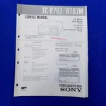 Sony TC-R707M Service Manual Original Paper Oem Repair Guide Usa. Fixed Price $19.96.