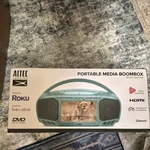 Altec Lansing Portable Media Boombox Turquoise Bluetooth Hdmi Dvd Cd Videogame. Fixed Price $90.00.