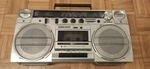 Sharp Gf 5757 Boombox Stereo Cassete Player Portable Made In Japan 1985. Fixed Price $149.00.