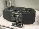 Sony CFD-S33 Am/fm Radio Cd Cassette Tape Player With Mega Bass. Fixed Price $70.00.