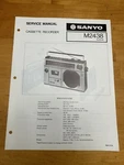 Sanyo M2438 Cassette Tape Recorder Service Manual Oem Vintage Repair Diagrams. Fixed Price $11.99.