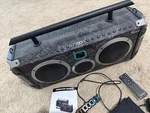 Bumpboxx FLARE6 Gray Bluetooth Boombox Rechargeable Speaker 150W. Fixed Price $320.00.