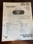 Sony CFD-121 CFD121 Service Manual From The Usa **original** 2215 4954. Fixed Price $11.89.