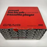 Craig 3516A Am/fm Cassette Player Indash Open Box New Vtg. Fixed Price $224.99.