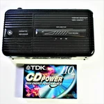 Vintage General Electric Cassette Recorder With Sealed Tdk. Fixed Price $25.00.