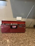 Sharp Gf 8XL Red Boombox Casette Player Super Rare Hard To Find. Fixed Price $1142.56.