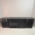 Magnavox D8270 Vintage 3 Band Stereo Cassette Boombox Detachable Speakers Tested. Fixed Price $60.00.