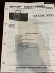 Orig. Sharp GX-CD610GY Repair & Service Manual **original*. Fixed Price $14.99.