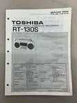 Toshiba RT-130S Original Service Manual Free Shipping. Fixed Price $14.00.