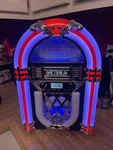 Victrola VJB-125 Bluetooth Desktop Jukebox Cd Player Am/fm Radio Tested Works. Fixed Price $69.00.