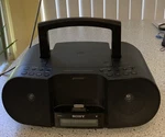 Sony Boombox ZS-S3IP Cd Player Radio Audio Ipod Working Nice Antenna. Fixed Price $25.00.