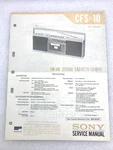 Original Oem Sony CFS-10 Service Repair Manual Fm Am Stereo Cassette Corder Boom. Fixed Price $34.99.