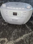 Retekess TR621 Boombox Radio With Cd Cassette Player White. Fixed Price $35.00.
