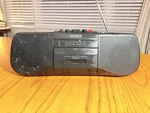 Sony CFS-B15 Am/fm Cassette Boombox Tested Working Clean Battery Compartment. Fixed Price $19.99.