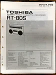 Toshiba RT-70S Radio Cassette Service Manual *original*. Fixed Price $19.97.