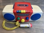 1997 Playskool Hasbro Boombox Radio Tape Recorder With Sing Long Mike PS475. Fixed Price $17.95.