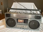 Vtg Jvc RC-M50JW Ghettoblaster Boombox Am/fm/sw Cassette Stereo Tested Read. Fixed Price $499.95.