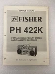 Vtg Original Fisher Ph 422K Portable Hi Radio/cass Recorder Service Manual. Fixed Price $13.49.