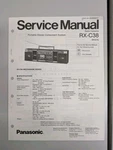 Panasonic RX-C38 Portable Stereo Component System Service Manual D-5388. Fixed Price $64.95.