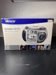 New Memorex Black & White Tv Am/fm Stereo Radio Cd Player Boombox MPT3470 Rare. Fixed Price $69.00.