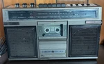 General Electric 3-5252A Portable Am Fm Stereo Cassette Boombox Works Great. Fixed Price $41.00.