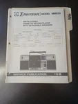 Emerson Model MM825 Service Manual Original Repair Book Stereo Cassette Player. Fixed Price $49.99.