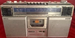 Sony CFS-61S Stereo Cassette-corder Boombox FM/MW/SW1/SW2 Silver Handle. Fixed Price $88.50.