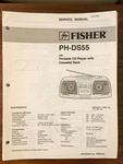 Fisher PH-DS55 Boombox Radio Service Manual *original*. Fixed Price $14.89.
