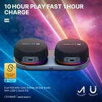 Magnetic Bluetooth Mini Portable Rechargeable Stereo Speakers - Free Case!. Fixed Price $59.94.