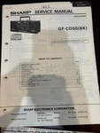 Orig. Sharp GF-CD55(BK) GFCD55 Repair & Service Manual *original*. Fixed Price $14.99.