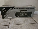 Vintage General Electric Boombox EA3-5663 Radio Cassette Open. Fixed Price $200.00.