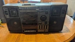 Vintage Emerson CTR961A Am/fm Radio Dual Cassette Tape Boombox. Fixed Price $40.00.