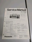 Panasonic RX-5285 Silver Radio Cassette Service Manual D- 5293. Fixed Price $64.95.
