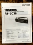 Toshiba RT-8038 Radio Cassette Service Manual *original*. Fixed Price $19.97.