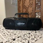 Vintage Sanyo Model M-7055 Mini Boombox Am Fm Cassette Recorder With Bass Boost. Fixed Price $60.00.