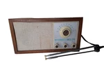 Vintage Klh Model Twenty One 21 Fm Table Radio Wood Cabinet Turns Antenna. Fixed Price $99.99.