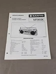 Sanyo Stereo Radio Cassette Recorder M7950K Service Manual D-6105. Fixed Price $54.95.