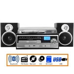 Trexonic 3-SPEED Turntable Stereo System Record Cd Player W Fm Bluetooth Aux Usb. Fixed Price $142.48.