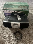 Works Perfectly! Sony Mega Bass CFD-S39 Cd Radio Cassette Boombox. Fixed Price $65.00.