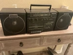 Vintage Panasonic RX-C32 Am/fm Stereo Cassette Boombox 5-BAND Graphic Equalizer. Fixed Price $75.00.