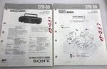 Original Oem Sony CFD-60 Repair Service Manual Cd Radio Cassette Corder 1989. Fixed Price $18.88.