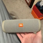 Jbl Flip 4 Portable Bluetooth Speaker, Tan Cylinder, Usb Input. Fixed Price $35.00.
