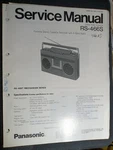 Panasonic RS-466S RS-466AS Radio Cassette Service Manual Original. Fixed Price $29.99.