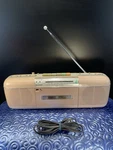 Sharp QT-50 Pink Boombox Cassette Radio 1986 Vintage Stranger Things Tested. Fixed Price $250.00.