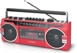 Audiobox Retrobox Cassette Player And Bluetooth Speaker (red). Fixed Price $59.99.
